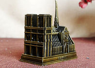 โลหะอัลลอยของขวัญงานฝีมือ DIY ดีอาคารโลกที่รู้จักกัน / แบบจำลอง 3 มิติ Notre Dame De Paris