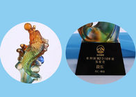 Chinoiserie ถ้วยรางวัล Liuli Colorized และรางวัลการออกแบบปลาของขวัญสุดพิเศษ